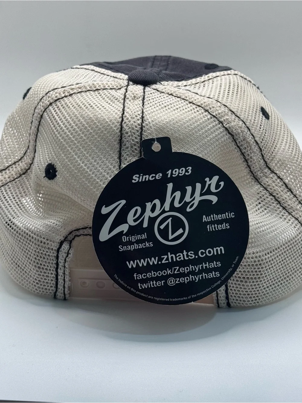 Zephyr Custom Circle Z Trucker Baseball Cap, Red/White Embroidered Z Patch, NWT